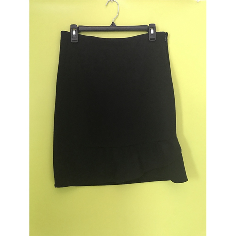 The Limited Career Flare Hem Layer Black Skirt 4 - Picture 5 of 7